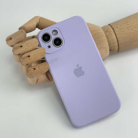 Чехол Silicone Case Full Camera на iPhone 14 Lilac cream